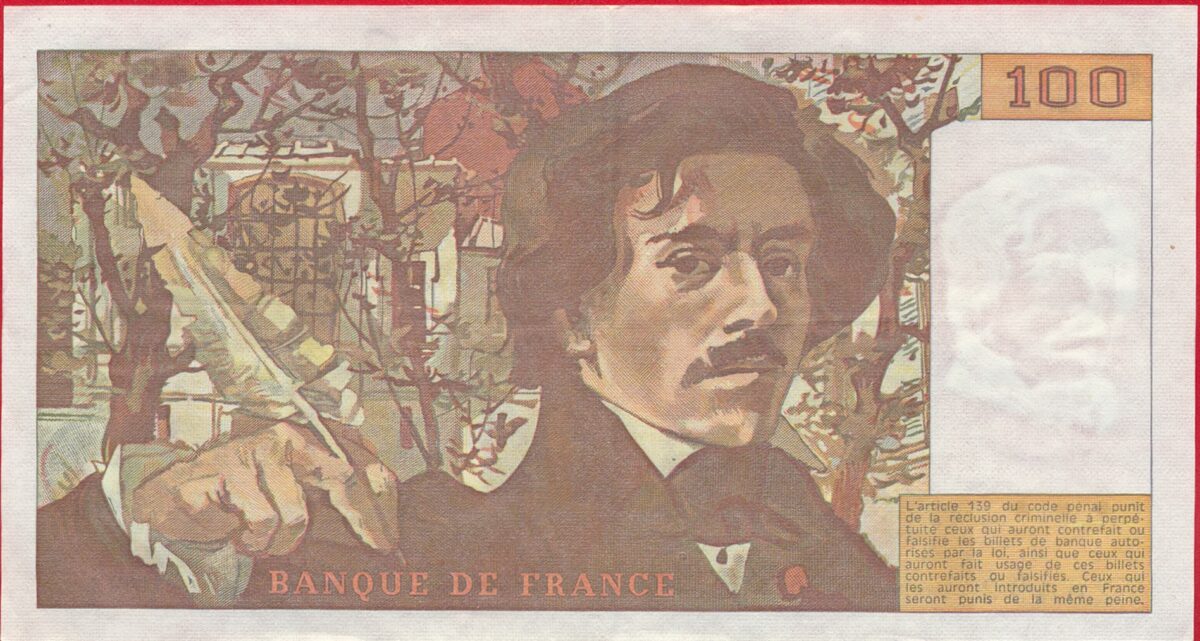 100 francs delacroix 1980
