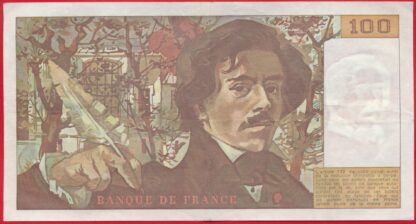 100 Francs Delacroix - 1983 – Image 2