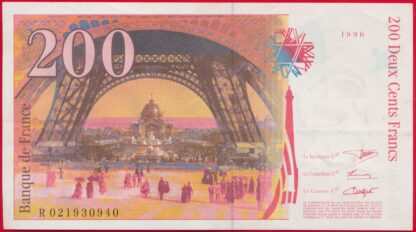 200 Francs Eiffel 1996 – Image 2