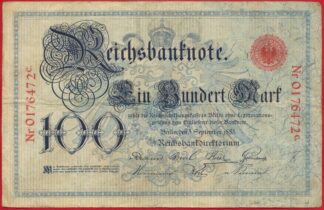 allemagne 100 mark 1883