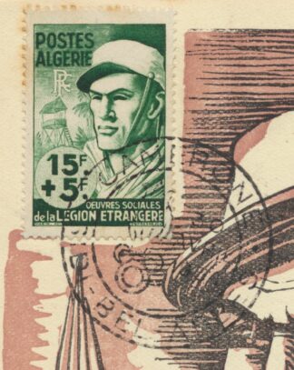 cpa-timbre-camerone-1954-legion-etrangere