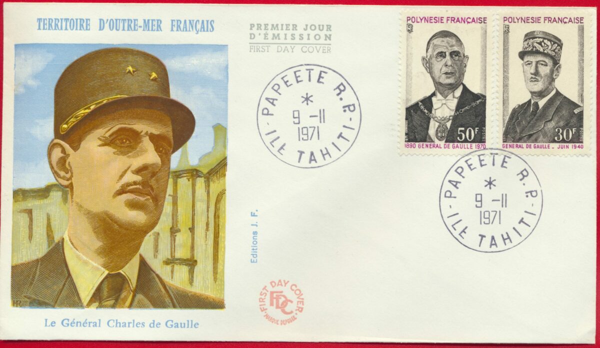 polynésie française premier jour général de gaulle