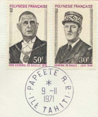 polynésie française premier jour général de gaulle