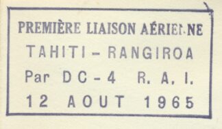 lettre-polynesie-tahiti-premiere-liaison-aerienne-rangiroa-1965