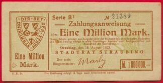 allemagne-notgeld-eine-million-mark-straubing-15-8-1923-1389-s
