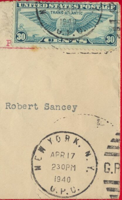 etats-unis-amrique-usa-30-cents-lettre-1940