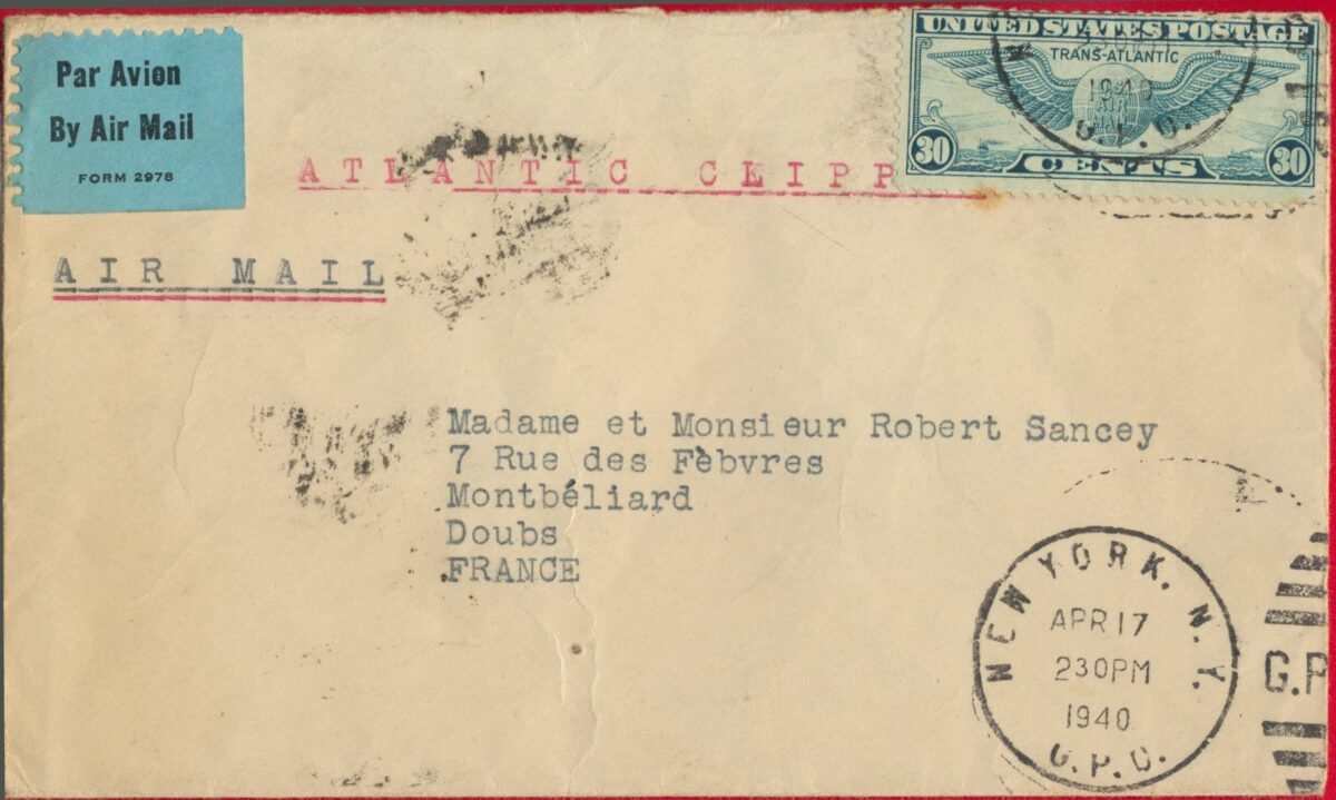 etats-unis-amrique-usa-30-cents-lettre-1940
