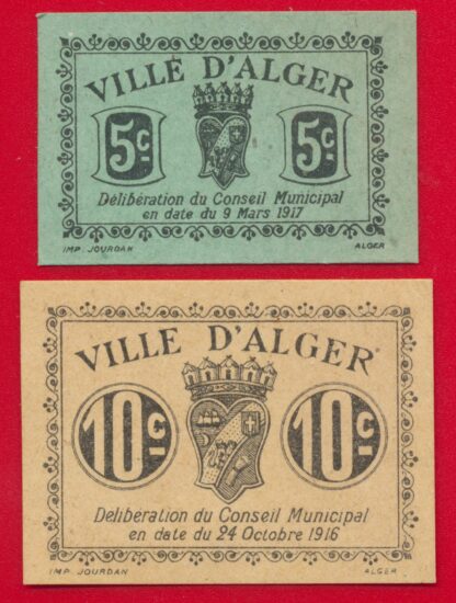 lot-algerie-monnaie-carton-5-c-10-ville-alger