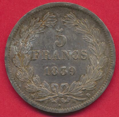 louis-philippe-5-francs-1839-b-rouen.