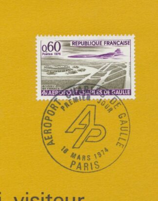 brochure visite inaugurale aéroport charles de gaulle 1974