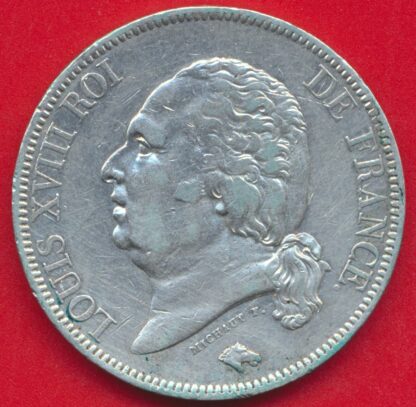 5-francs-louis-xviii-1816-b-rouen
