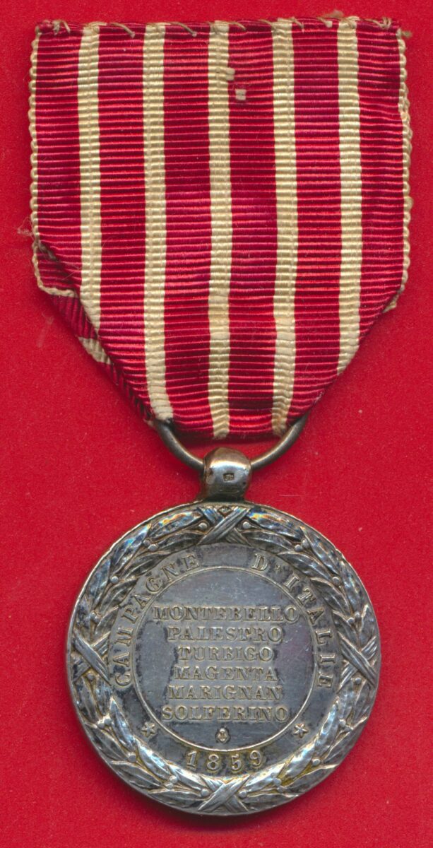 médaille commémorative campagne italie 1859