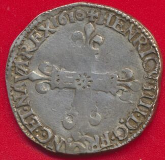 henri-vi-quart-ecu-1610-nantes