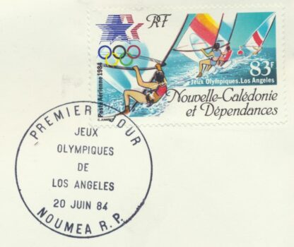 lot-enveloppe-nouvelle-caledonie-jeux-oluympiques-los-angeles-1984