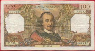 100-francs-corneille-1-4-1971-3990