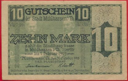 allemagne-10-mark-31-10-1918-muhlausen