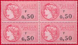 bloc-4-timbre-fiscal-0-50-francs