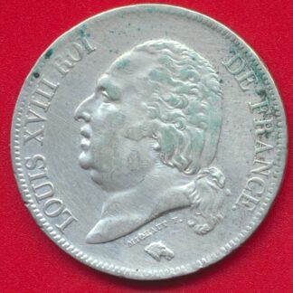 louis-xviiii-5-francs-1817-b-rouen