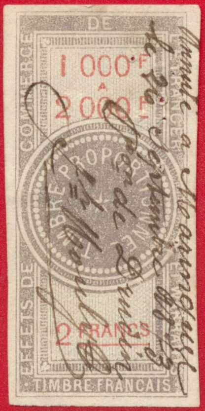 timbre-fiscal-2-francs-effets-commerce