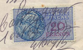 timbre-fiscal-docuuent-20-francs-quittance-loyer-
