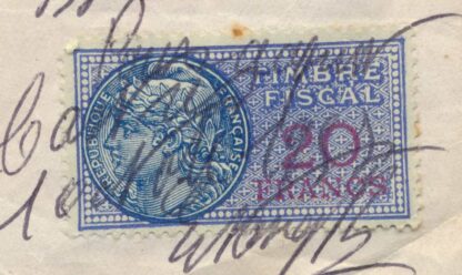 timbre-fiscal-docuuent-20-francs-quittance-loyer-