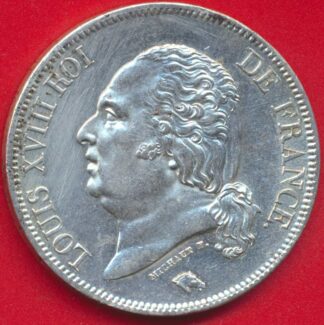 louis-xviii-5-francs-1824-w-lille