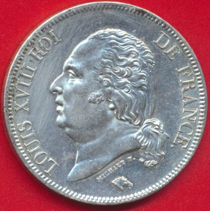 louis-xviii-5-francs-1824-w-lille