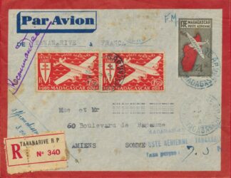 madagascar-lettre-recommande-tananarive-1945-