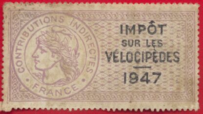 timbre-fiscal-impot-sur-les-velocipedes-1947