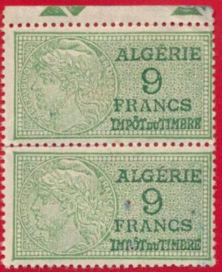 timbre-fiscaux-algerie-impot-su-timbre-9-francs-parire