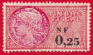 timbre-fiscaux-fiscal-0-25-nf-noiuveaux-francs