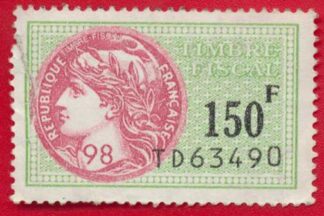 timbre-fiscaux-fiscal-150-francs