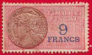 timbre-fiscaux-fiscal-9-francs
