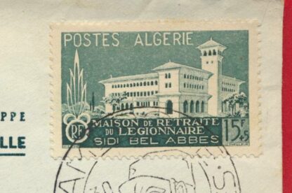 lettre-sidi-bel-abbes-premier-jour-maison-retraite-legionaire-30-4-1956