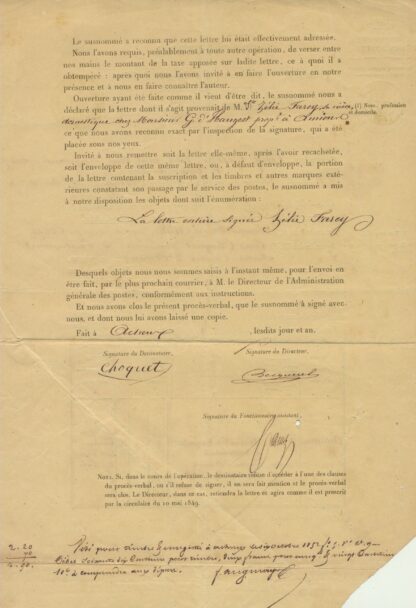 proces-verbal-saisie-timbres-alteres-faux-8-10-1852-