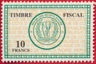 timbre-fiscal-10-francs-cote-ivoire