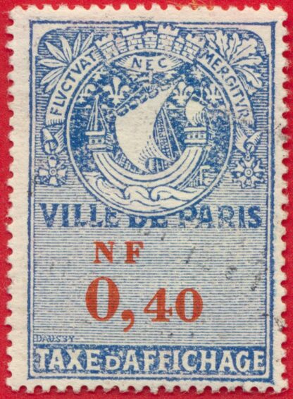 timbre-fiscal-taxe-affichage-ville-paris-0-nf-40.