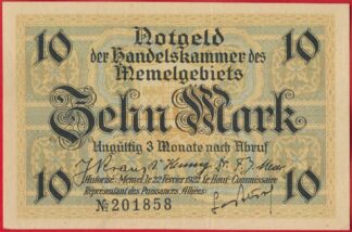 memel-10-mark-1922-1858