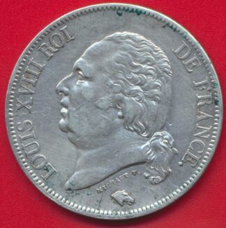 louis-xviii-5-francs-1818-w-lille.