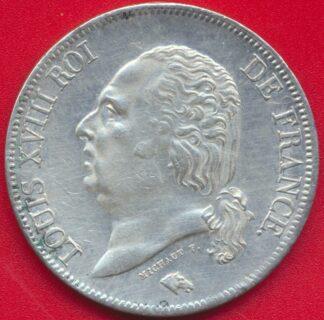 louis-xviii-5-francs-1824-k-bordeaux