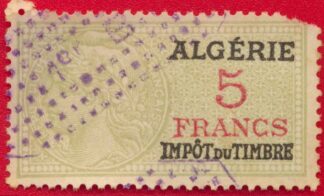 algerie-fiscal-impot-timbre-5-francs-