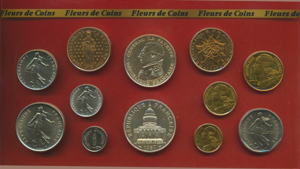 coffret fdc 1987