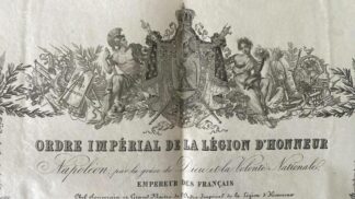 diplome-legion-honneur-napoleon-iii-