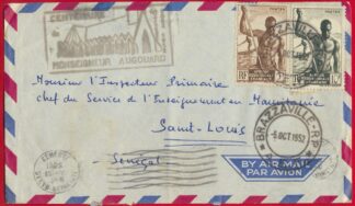 lettre-aef-afrique-equatoriale-francaise-brazzaville-5-10-1952-s