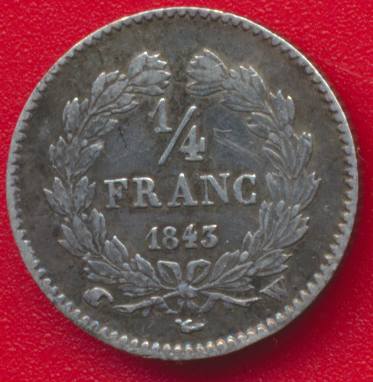 louis-philippe-1-4-franc-1843-w-lille