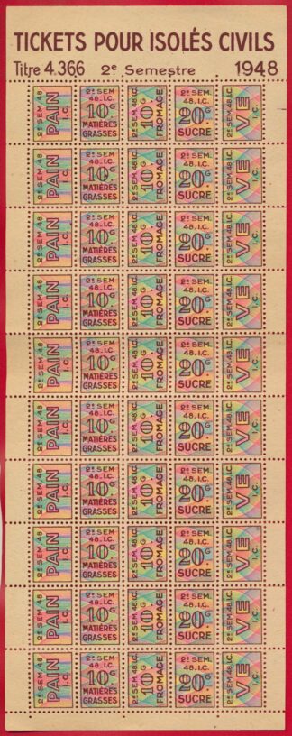 tickets-pour-isoles-civils-2-semestre-1948