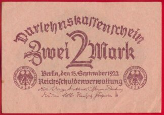 allemagne-2-mark-15-9-1922