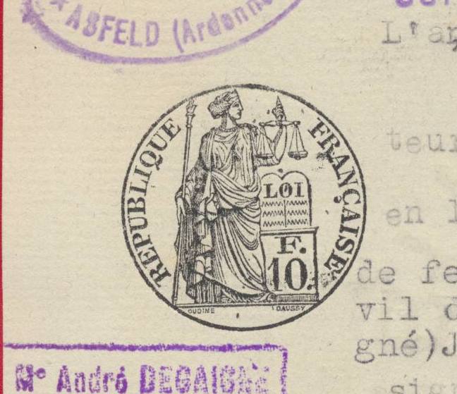 timbre fiscal et dimension sur document 1939 (copie)