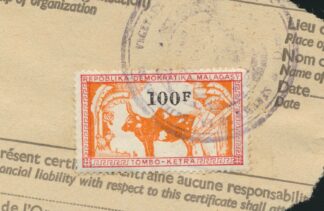 timbre-fiscal-madagascar-100-francs-